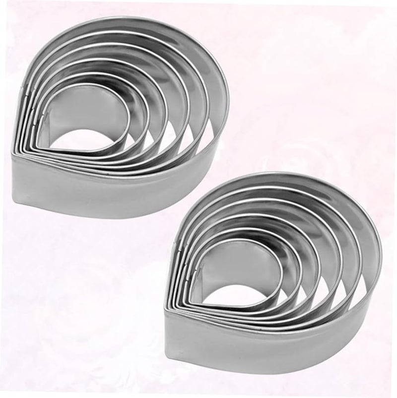Cabilock 3 Pack Stainless Steel Fondant Moulds Petal Shaped Cookie Cutters For DIY Baking - Image 5